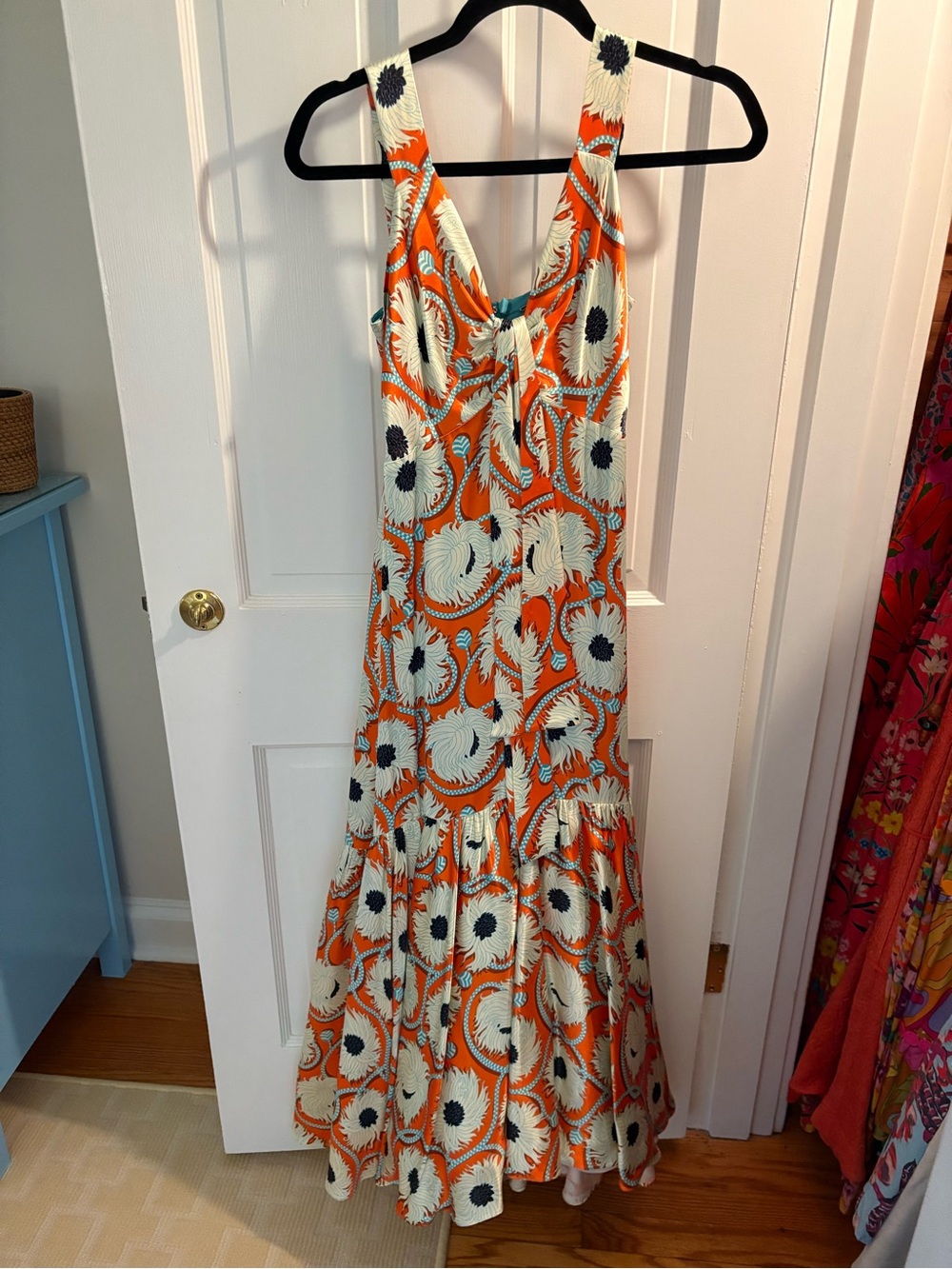 Alexis Orange Floral High-Low Maxi Dress - Picture 3 of 4